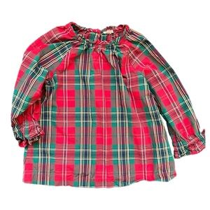 Crewcuts Red Plaid Girl’s Blouse - 12
